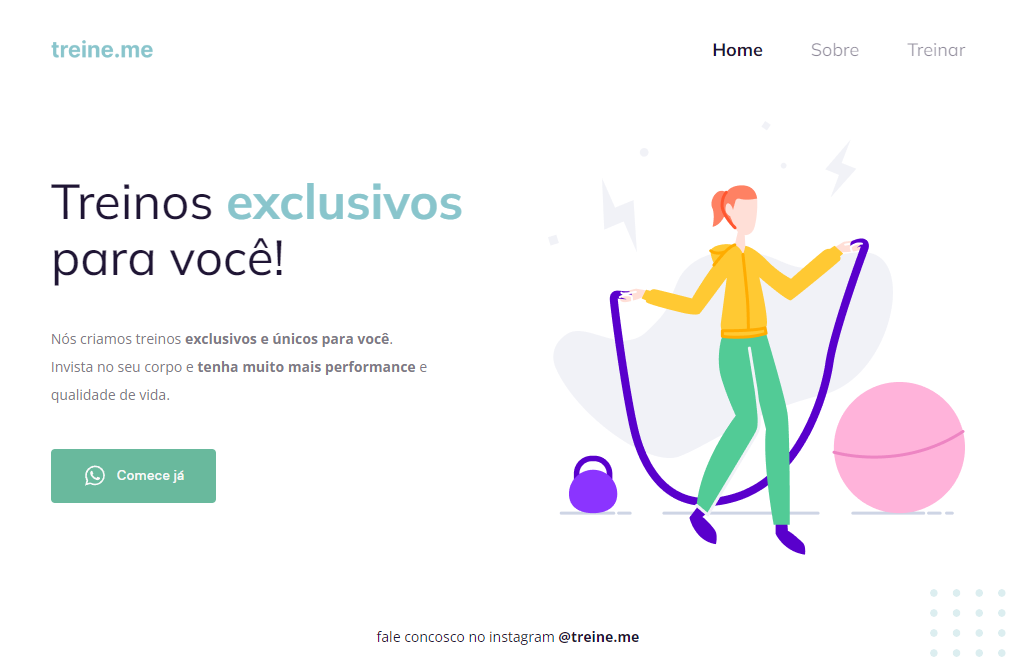 Foto de uma landing page